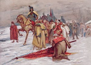 Rakoczi Ferenc despede-se de seu povo quando ele se exila em fevereiro de 1711, c.1900 de Hungarian School