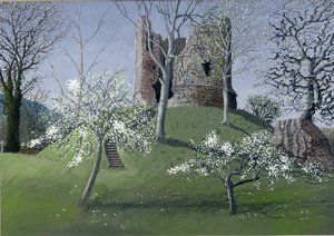 Longtown Castle, 1992 (guache no cartão)