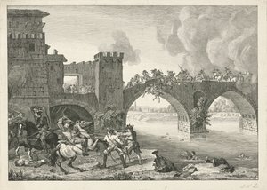 Lutar sobre uma ponte de Hyacinth de La Pegna