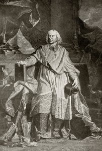 Jacques Benigne Bossuet, gravado por Pierre Imbert Drevet, de "The Print-Collector&39;s Handbook", de Alfred Whitman, publicado por George Bell und Sons, 1901 de Hyacinthe Francois Rigaud