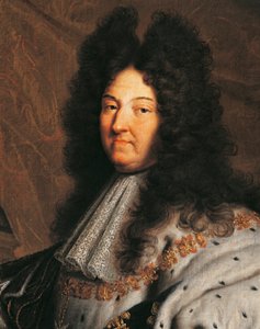 Retrato de Luís XIV da França, conhecido como Luís o Grande ou Rei Sol (1638-1715), pintura de Hyancinthe Rigaud (1659-1743)