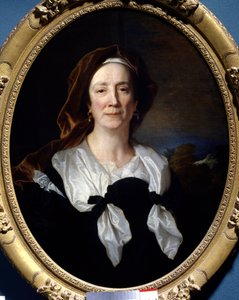 Retrato de Marie Serre, mãe da artista Pintura de Hyacinthe Rigaud (1659-1743) 1695 Sol. 0,79x0,61 m Taon, castelo Fontaine Henry. de Hyacinthe Francois Rigaud