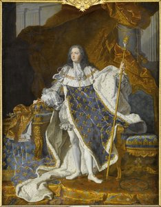 Retrato de Luís XV em seu traje real