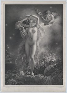 paisagem de Hyacinthe Louis Victor Jean Baptiste Aubry