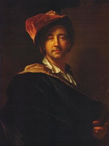 Francês:  Autoportrait au turban Autorretrato com turbante de Hyacinthe Rigaud