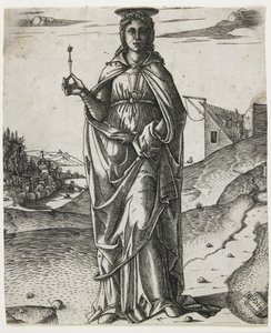 Santa Lúcia, c.1510 (gravura) de I.I.C.A. Master