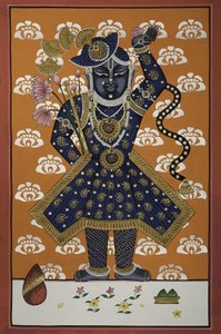 Criança Divina Azul de Krishna de IMAGINEERS STUDIO