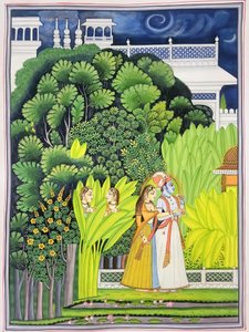 Jardim Radha Krishna ao Luar de IMAGINEERS STUDIO