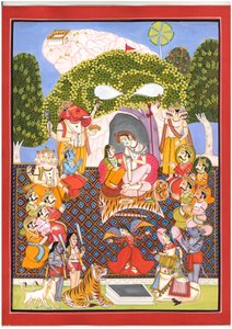 Encontro Divino de Shiva e Parvati