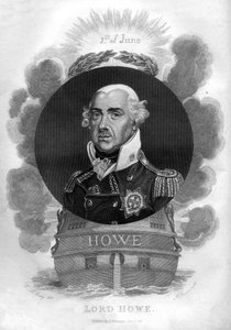 Almirante Richard Howe, 1o Earl Howe, 1726-1799, almirante inglês, 1816.