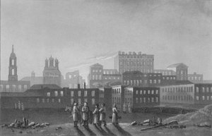 Palácios de Pashov Menzikov, Apraxin & c. Belgorod, Moscou, 1817