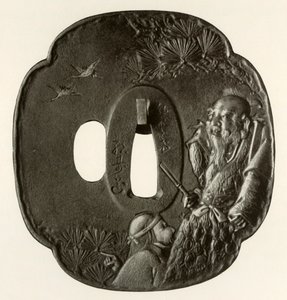 O velho casal Takasago, c1800-1820, 1910. de Ichijosai Hirotoshi