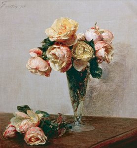 Rose de Ignace Henri Jean Fantin Latour