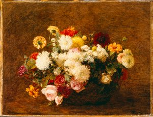 Buquê de flores, 1894 de Ignace Henri Jean Fantin-Latour
