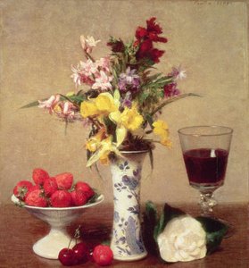 Buquê de noivado de Ignace Henri Jean Fantin-Latour