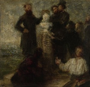 Homenagem a Delacroix, 1863-64 de Ignace Henri Jean Fantin Latour