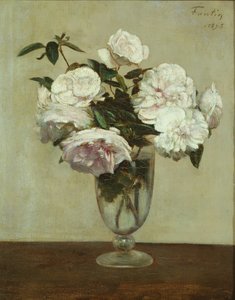 Rosas cor de rosa de Ignace Henri Jean Fantin Latour