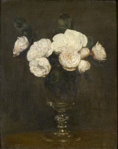 Ainda vida de Malmaison Roses, do século XIX