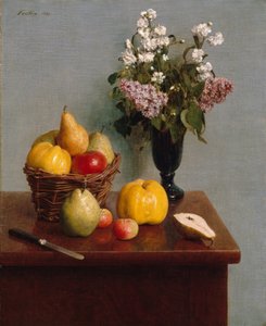 Ainda vida com flores e frutas, 1866
