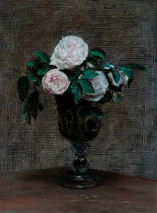 Estudo de Rosas, 1872 de Ignace Henri Jean Fantin-Latour
