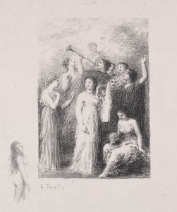 O cego. de Ignace Henri Jean Fantin-Latour