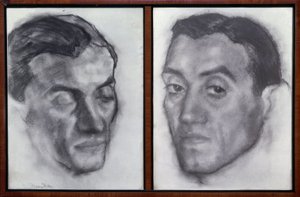 RETRATO DE RAMON PEREZ DE AYALA (1888-1962) ESCRITOR Y PERIODISTA ESPAÑOL - DIBUJO - GENERACION DE 1914 de Ignacio Zuloaga