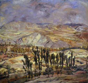 Paisagem em Calatayud &39;, 1930, Óleo sobre tela, 113 × 123 cm, AS00634 de Ignacio Zuloaga y Zabaleta