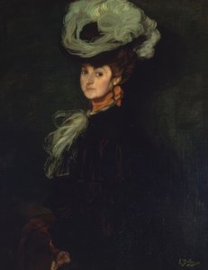 RETRATO DE ANNIE BOURDIN - 1906 - OLEO - LIENZO –101X78 CM de Ignacio Zuloaga y Zabaleta