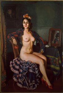 Retrato de La Oterito em seu camarim