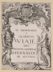 Página de rosto de D. De Aedo y Gallert, A...Viagem do Infante Cardenal... de Ignatius Cornelis Marinus after Sir Peter Paul Rubens