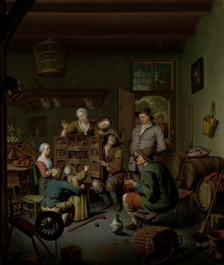 O mercado de peixe em Antuérpia de Ignatius Josephus van Regemorter