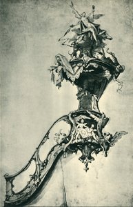 Projeto para um púlpito, meados do século XVIII, 1943. de Ignatz Günther