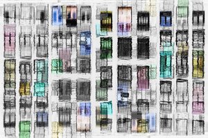 Reflexões de uma cidade colorida de Igor Shrayer