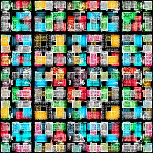 Blocos abstratos vibrantes