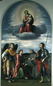 Madonna e Criança com Santos