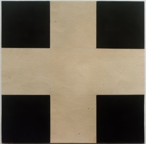 Cruz branca sobre um fundo preto de Ilja Grigorewitsch Tschaschnik