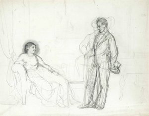 Adelina Patti como Violetta na ópera La traviata de Giuseppe Verdi, final da década de 1860 e início da década de 1870 de Ilya Efimovich Repin