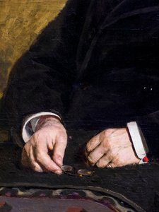IVAN TURGENEV (detalhe) de Ilya Efimovich Repin