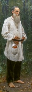 LEON TOLSTOI DESCALÇO de Ilya Efimovich Repin
