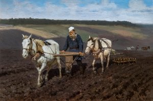 LAVOURA DE LEÕES TOLSTOI de Ilya Efimovich Repin