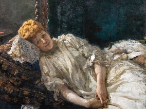 LOUISE DE RIQUET, CONDESSA DE MERCY-ARGENTEAU de Ilya Efimovich Repin