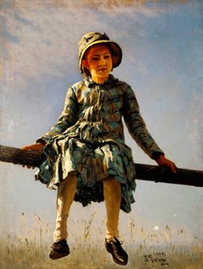 Líbile. Retrato da filha do artista. Pintura por Ilya Yefimovich Repin (Ilia Repine) (1844-1930), óleo sobre tela de Ilya Efimovich Repin