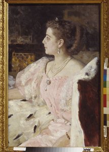 Retrato da Princesa Nitalia Golovina de Ilya Efimovich Repin