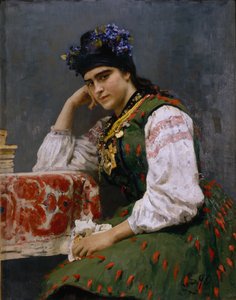 Retrato de Sofia Dragomirova-Lukomskaya, 1889 de Ilya Efimovich Repin