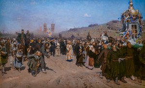 PROCISSÃO RELIGIOSA NA PROVÍNCIA DE KURSK de Ilya Efimovich Repin