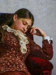 DESCANSO (detalhe) de Ilya Efimovich Repin