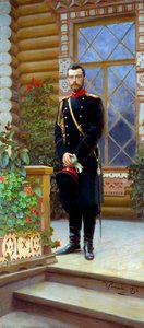 Czar Nicolau II da Rússia, 1896. de Ilya Efimovich Repin