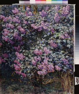 Lilás. Pintura de Ilya (Ilia) Semenovich Ostroukhov (1858-1929), óleo sobre tela de Ilya Ostrouhov