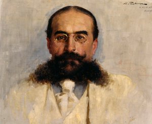 Retrato de Vladimir I. Nemirovich-Danchenko 1858-1943, 1899. de Ilya Savvich Galkin
