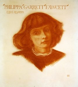 Retrato de Philippa Garrett Fawcett com 15 anos de idade de Image Selwyn